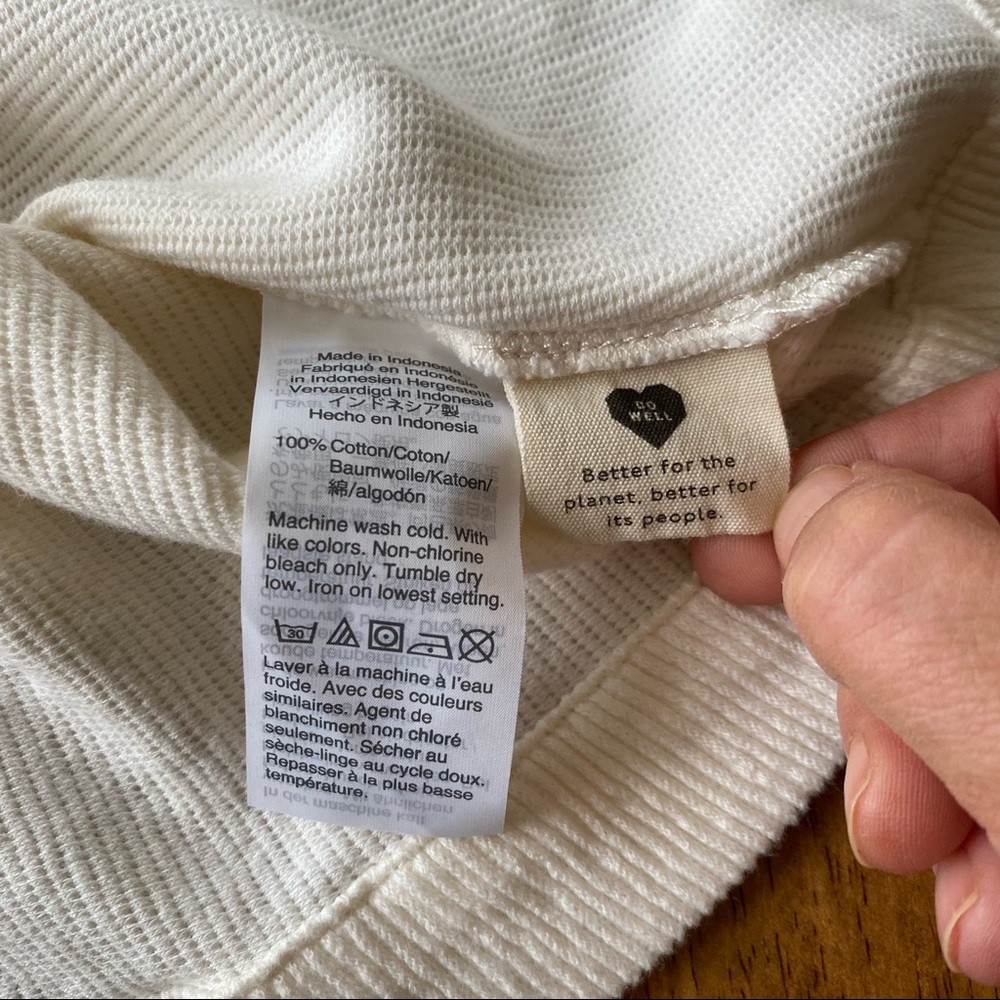 MADEWELL Ottoman Jaquard Cross back tank top - Picture 5 of 8